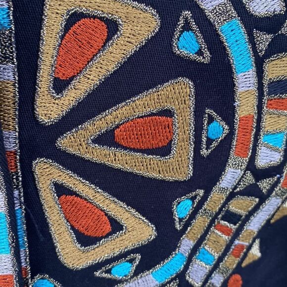 Vintage Bob Mackie Wearable Art  Top Dream Catcher Button Up NWT Sz M Y2K - Picture 4 of 11